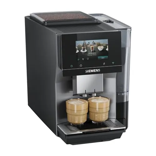 SIEMENS, Cafetera superautomática, EQ700, iAroma, Negro y Gris, TP725E01