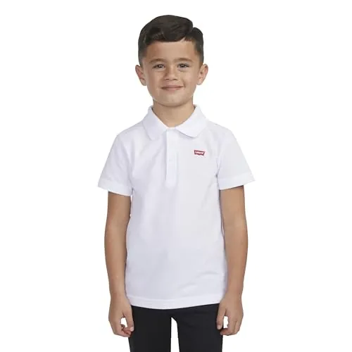 Levi's Lvb Back Neck Tape Polo, Polo Niños, Blanco (Blanquecino), 12 años