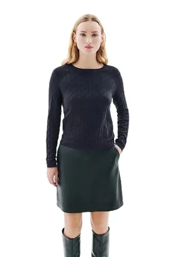Caroll - Jersey de Cuello Redondo y Corte Recto