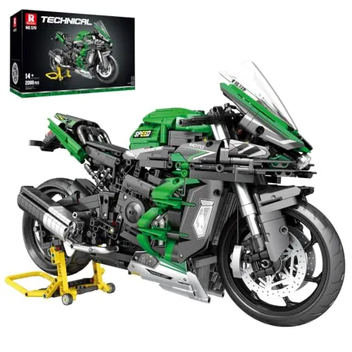 Reobrix 1:5 H2 SX SE - Juguete de bloque de construcción de motocicleta para adultos, juego de ladrillos de coche modelo técnico de súper motocicleta, colección de vehículos de bicicleta 570, regalos
