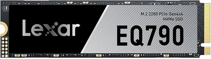Lexar EQ790 2TB SSD M.2 2280 PCIe Gen4x4 NVMe 1.4 SSD Interno, Velocidad hasta 7000 MB/s, para Cargas de Trabajo Intensivas y Juegos de PC PS5, Unidad de Estado Sólido Interna de Alto Rendimiento