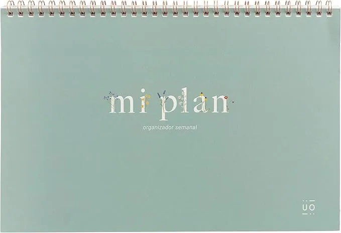 UO Organizador Semanal Planificador- Silvestre. Días sin numerar, 60 páginas, papel de calidad 90gr, 280x180mm