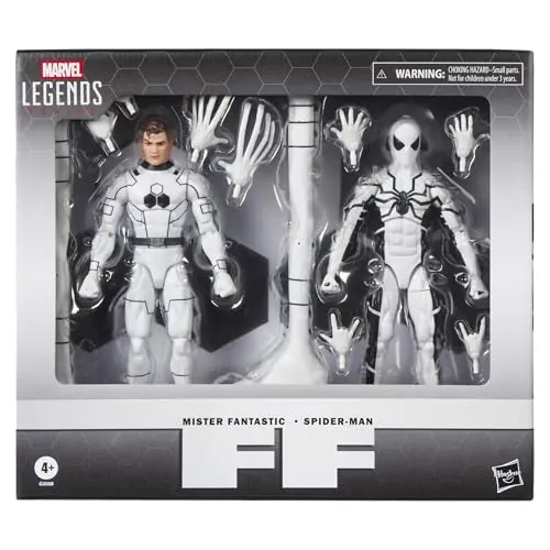Marvel Legends Series, Future Foundation, Mister Fantastic y Spider-Man, Pack Doble de Figuras coleccionables a Escala de 15 cm inspiradas en los cómics de Los 4 Fantásticos