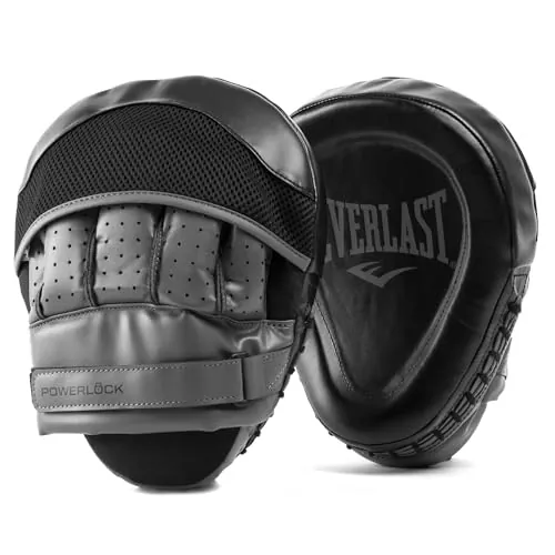 Everlast Powerlock Manoplas de Boxeo (Negro) L