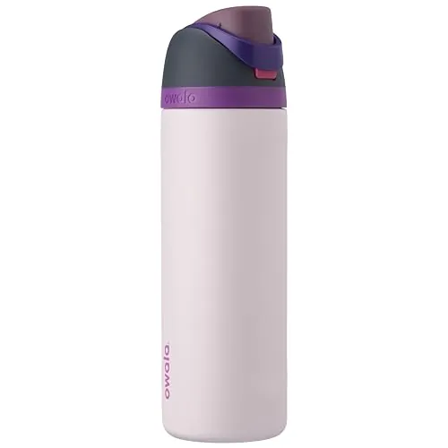 Owala FreeSip - Stainless Steel - 24-oz. - Black/Purple (Dreamy Field) (Amazon)