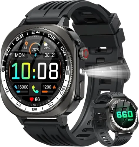 Reloj Inteligente Hombre GPS Militar, 2026 AMOLED 1.43"HD Smart Watch con