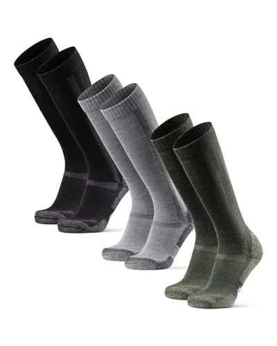DANISH ENDURANCE Calcetines Merino Rodilla, 1 y 3 Pack, Multicolor, 39-42