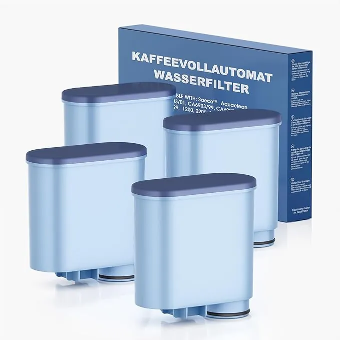 Mutital filtros de agua para cafetera compatible con Philips AquaClean, filtro para cafetera espresso 3200, apto para cafeteras automáticas, filtro antical específico (CA6903) (4 Unidades)