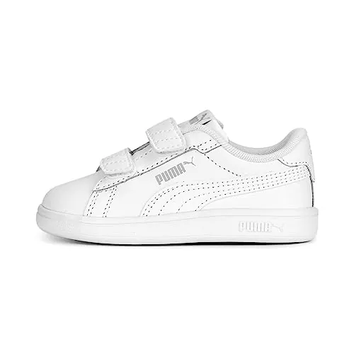PUMA Unisex Baby Smash 3.0 L V Inf Zapatillas, Puma White Cool Light Gray, 25 EU