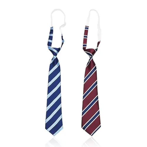 COACOM 2 Corbata Para Niños, Corbata De Patrulla Clásica, Accesorios De Ropa, Adecuados Para Ceremonias, Actuaciones, Bodas.