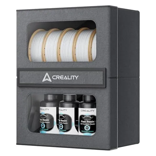 Creality Caja de almacenamiento de filamentos, secador de filamentos 3D con cierre magnético, resistente a la humedad y a prueba de humedad, gran capacidad, fácil acceso