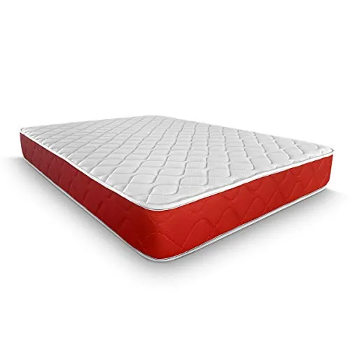 DUÉRMETE ONLINE - Colchón Viscoelástico Lite Reversible, Firme y Confortable, Muy Transpirable, Cara Invierno/Verano, Blanco, 120 x 180