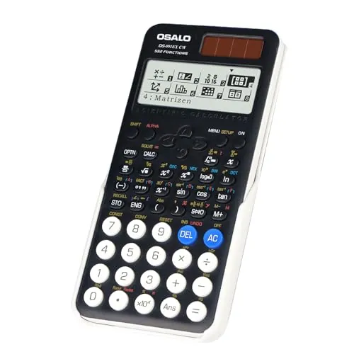 OSALO Calculadora científica OS-991EX CW, 552 Funciones, Negro