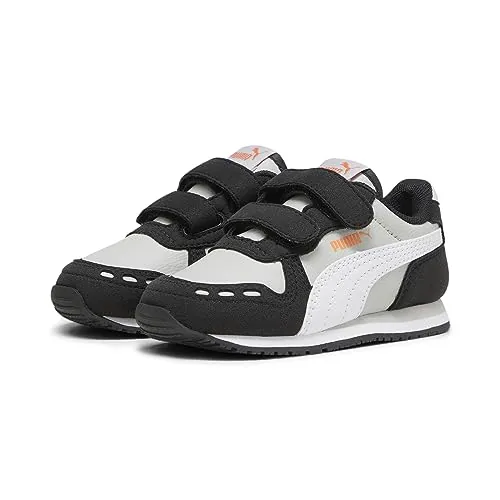 PUMA Cabana Racer Sl 20 V Inf, Zapatillas Unisex bebé, Ash Gray Puma White Puma Black, 26 EU