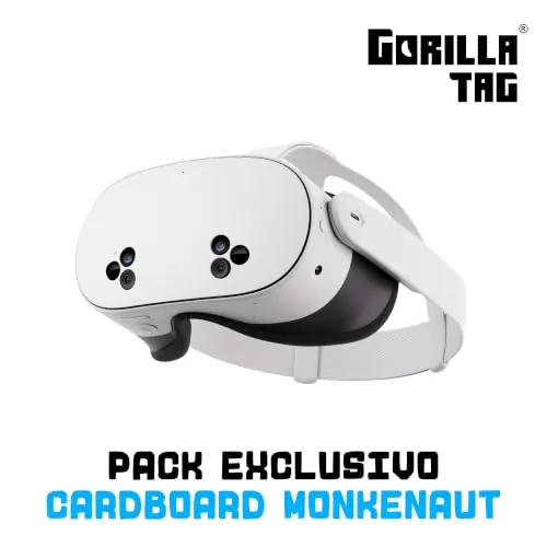 Meta Quest 3S 256 GB | Realidad Virtual sin Cables — Pack Gorilla Tag Cardboard Monkenaut — Exclusivo de Amazon