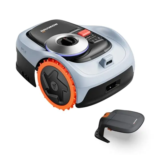 Segway Navimow i205 AWD con Garage S Kit, Robot Cortacésped sin Cable Perimetral, Tracción Integral para Pendientes del 45%, EFLS NRTK+Vision, Rec. 500 m², no se Requiere Antena (Envío por Separado)