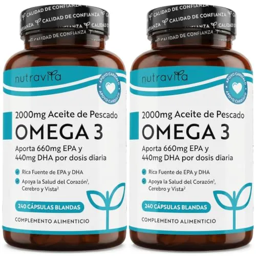 Nutravita Omega 3 2000mg - con 660mg EPA y 440mg DHA
