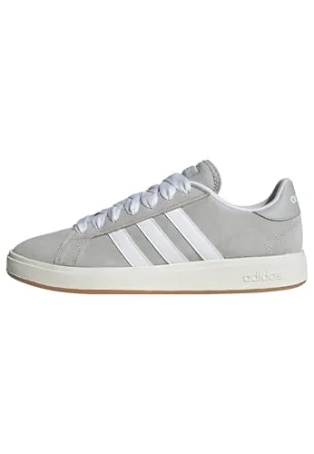 adidas Hombre Grand Court Base 00s Shoes, Grey Two/Cloud White/Gum, 43 1/3 EU