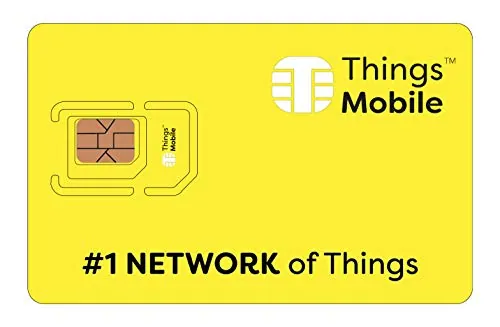 Things Mobile Tarjeta SIM prepagada para IOT y M2M con cobertura global sin costos fijos, ideal para automatización del hogar, rastreador GPS, telemetría, alarmas, ciudad inteligente, automotriz