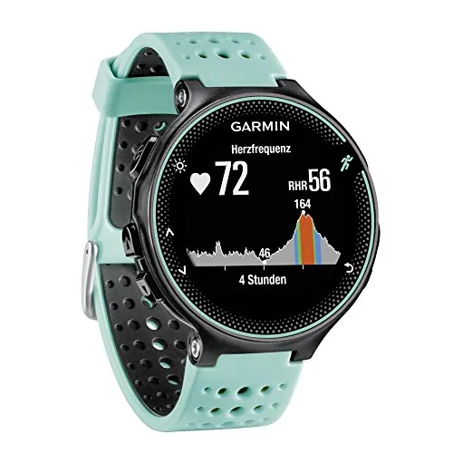 Garmin Forerunner 235 - Reloj con pulsómetro en la muñeca, Unisex, Color Negro y Azul electrico, Talla única