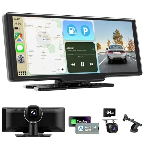 10,26 Pulgadas Pantalla Carplay Coche con Android Auto y Carplay