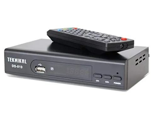 Other FREEVIEW Set Top Box + Recorder Digital TV Tuner/Receiver Records onto SD Card or USB Memory, DVB-T Digi Box for Switch Over by Digi-funA®, [Importado de Reino Unido]