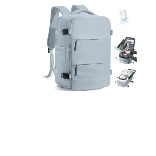 SZLX Mochila al Vacio con Bomba Equipaje de Mano 40x30x20 Ryanair Vueling Wizzair Easyjet Mochila Viaje Cabina Avion 40x20x25 Ryanair Mujer Mochila de transporte Impermeable para Computadora Portátil