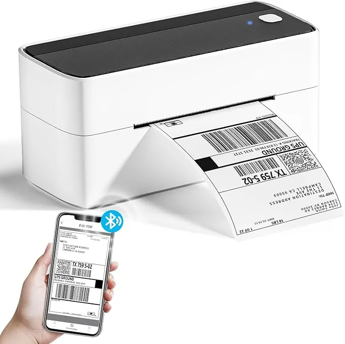 Phomemo Impresora Termica, Impresora Etiquetas Autoadhesivas Bluetooth 4x6, Impresora Etiquetas Envio, Compatible con Ebay, Etsy, DHL, FedEx, para iOS, Android, Mac, Windows y Chromebook