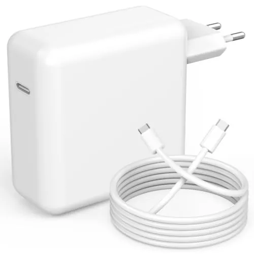Cargador para MacBook Pro,Cargador rápido USB C de 100W 96W Compatible con MacBook Pro de 12/13/14/15 Pulgadas, Air 2020/2019/2018, iPad Pro, DELL, Lenovo, Huawei, HP,Google,con Cable de 2 M