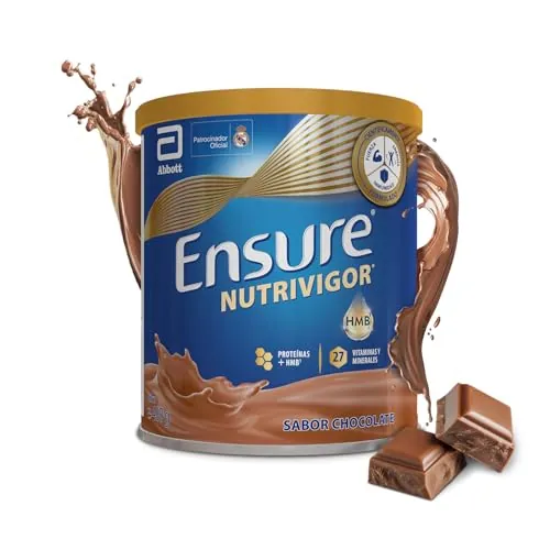 Ensure Nutrivigor - Complemento Alimenticio para Adultos, con HMB, Proteínas, Vitaminas y Minerales, como el Calcio- Sabor Chocolate- 400 g