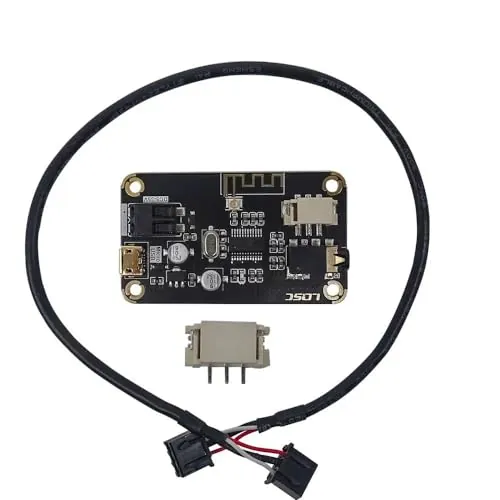 DollaTek - Módulo de recepción Bluetooth 4.2, receptor de audio Bluetooth portátil AS1711BT, DC 5-35V, negro