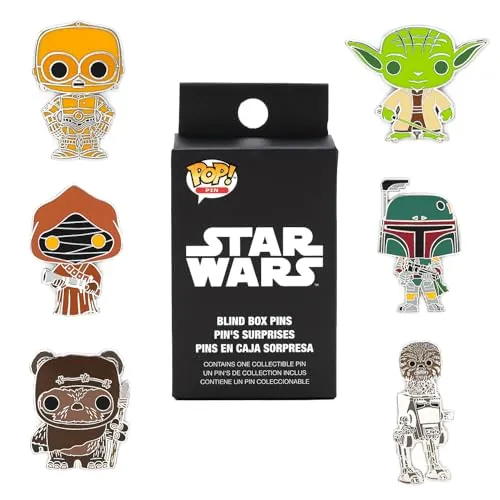 Loungefly Pin - Disney - Star Wars - Blind Enamel Pin Purchase - Star Wars Pins de Esmalte- Broche Coleccionable - para Mochilas Y Bolsos - Idea de Regalo- Mercancia Oficial - Movies Fans