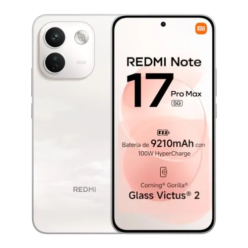 REDMI Note 17 Pro MAX 5G, Smartphone 8+256GB, Blanco, batería de 9210mAh