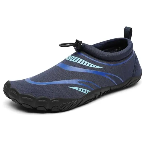Mishansha Escarpines Hombres,Zapatos de Agua Secado Rápido Azul Navy 36