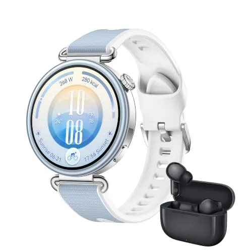 HUAWEI Watch GT 7 41mm Smartwatch Azul+FreeBuds SE 4 Negro, Android e iOS