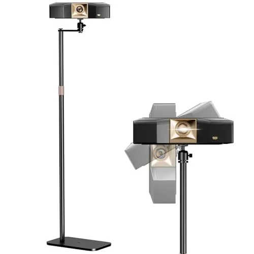 PUTORSEN Soporte para proyector, soporte giratorio 360°, capacidad de carga hasta 5 kg, compatible con proyectores, cámaras y webcams para hogar, oficina y exterior