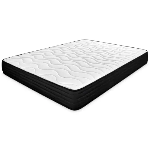 amuéblate online - Colchón Viscoelástico Venus Reversible (Cara Invierno-Verano) Firmeza-Dureza Media-Alta, Grosor 20cm, Antiácaros, Antibacerias e Hipoalergénico, 105x190