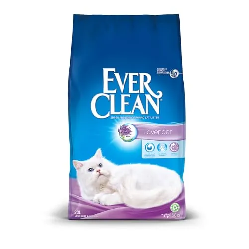 Ever Clean Arena aglomerante con Perfume a Lavanda 20 litros, Lavender, 20L