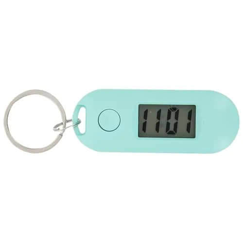 ULTECHNOVO - Reloj de bolsillo digital para enfermería de llavero, reloj portátil luminoso de trébol, colgante con de estudiante médico paramédico (), verde claro, 6.5x2,5 cm, Moda