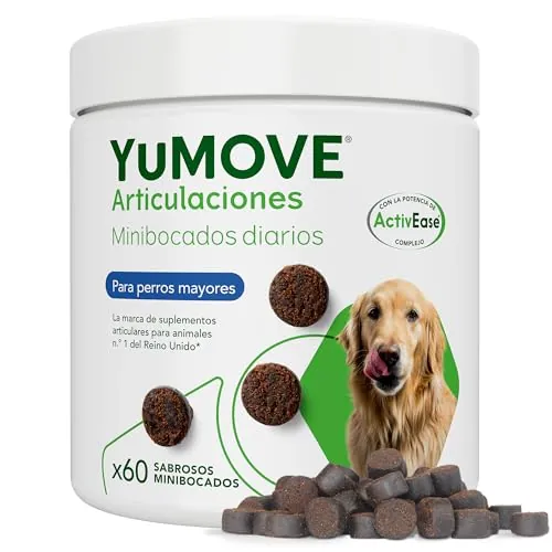 Yumove Condroprotector Perros Sénior +8 Años, 60 Masticables ActivEase