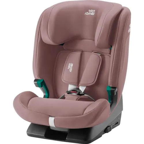 BRITAX RÖMER Silla Coche EVOLVAFIX, con ISOFIX, niños de 76-150 cm (i-Size), 15 meses a 12 años, Dusty Rose
