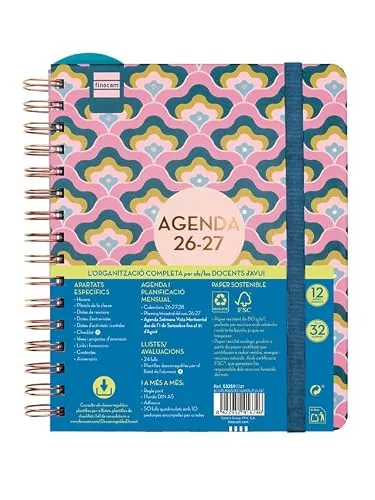 Finocam Docente Magistral Design Agenda Curso 2026 2027 | Lilac · Catalán