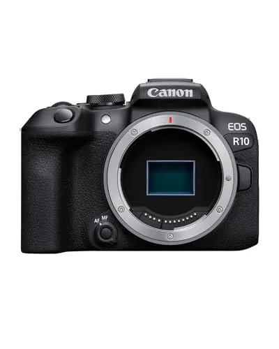 Canon EOS R10 Cámara Mirrorless para Principiantes, Sensor APS-C 24.2MP