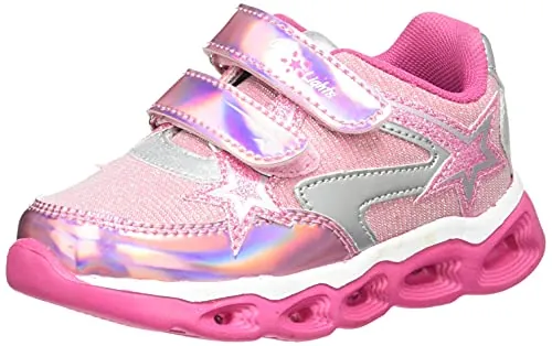 Chicco, Zapatos con Luces Niña, Zapatillas de Niña, con Cómodo Doble Cierre, Designed in Italy