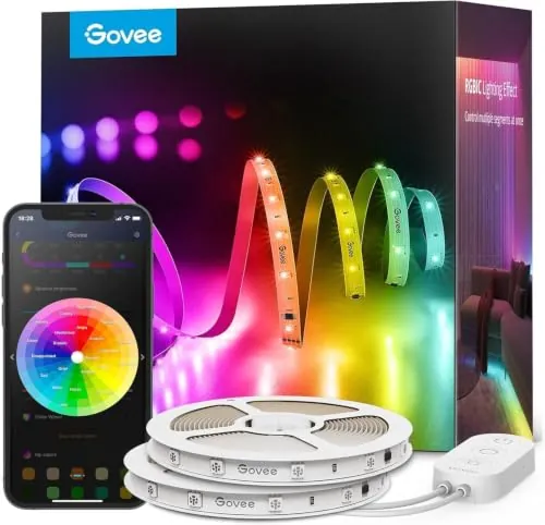 Govee RGBIC Tiras de LED Inteligente 30m, Compatible con Alexa, 2 Rollos