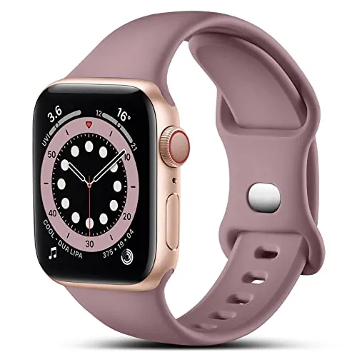 CeMiKa Silicona Correa Compatible con Apple Watch 44mm 45mm 46mm 42mm 49mm
