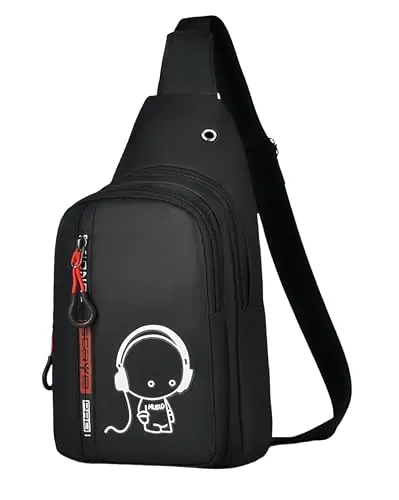 LEXICANMHS Bolsillo en el pecho para niños, riñonera para niños y niñas, bolsillos en el pecho para teléfono móvil y llaves, tamaño: 30 x 16,5 x 6 cm