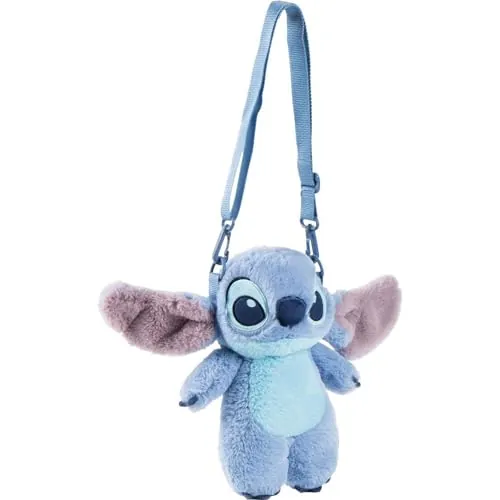 Bolso Stitch medidas 16.0x28.0x11.0 cm para el Cole o Viaje con Diseño Original Licencia Oficial Disney
