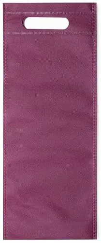 50 Bolsas para Botellas de vinos Material Non-Woven. Lote de Bolsas Burdeos de Vino para Bodas, bautizos y comuniones. Bolsas Regalo. Bolsas Clientes Tienda (Burdeos), 50