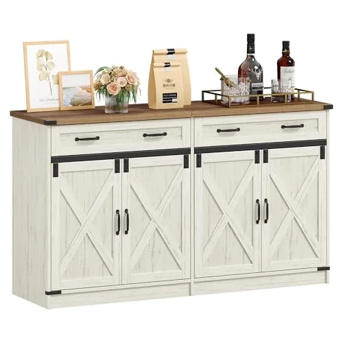 Hzuaneri Armario de Cocina, Aparador Cocina, 40 x 140 x 80 cm